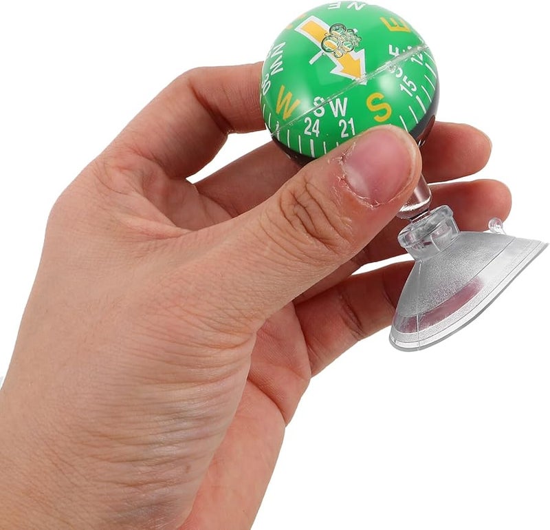 38mm Car Dashboard Compass Ball with Suction Cup for Automotive Boat Motorcycle Outdoor Navigation - Image 3